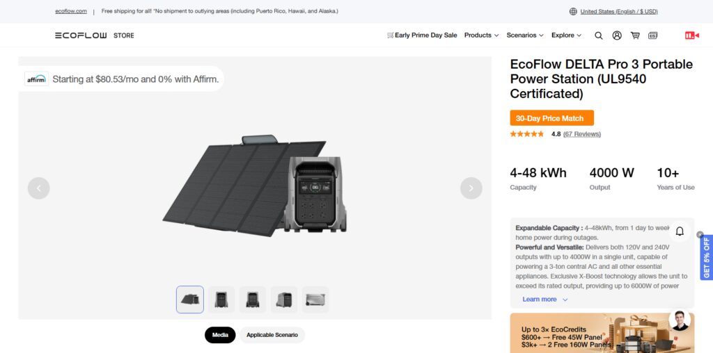 EcoFlow Delta Pro 3
