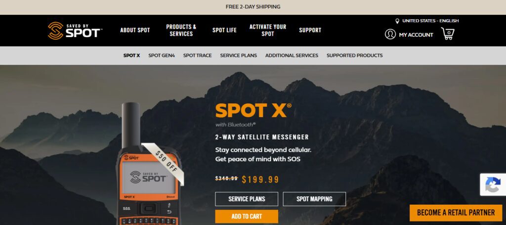 Spot X 2‑Way Messenger