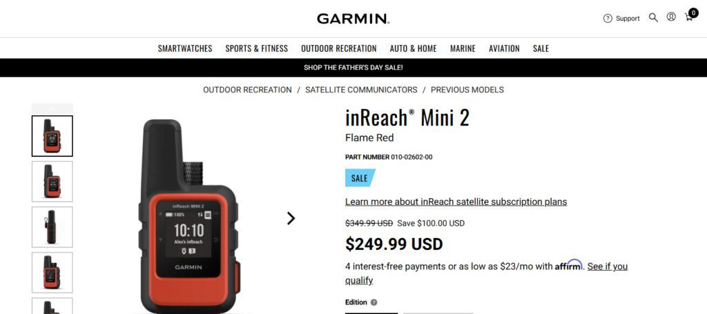 Garmin inReach Mini 2