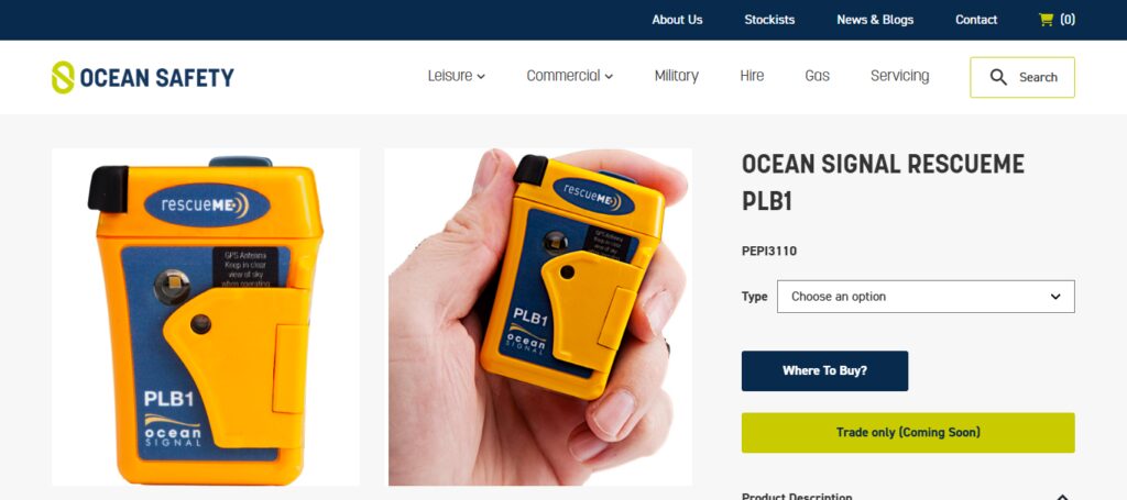 Ocean Signal RescueME PLB1