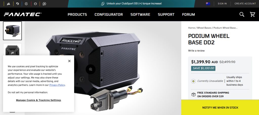 Fanatec Podium DD2