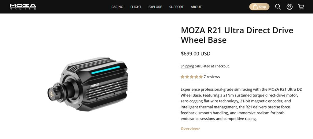 Moza R21 Direct Drive