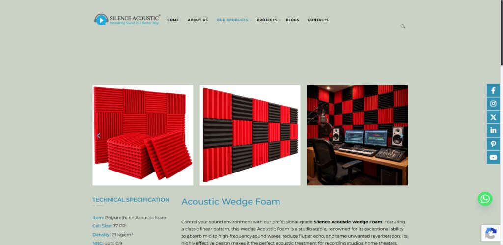 10 Best Soundproofing Acoustic Panel Kits for Home Studios 3 Acoustic Foam Wedge Panels