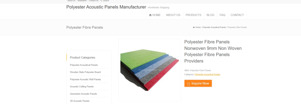 Polyester Fiber Panels