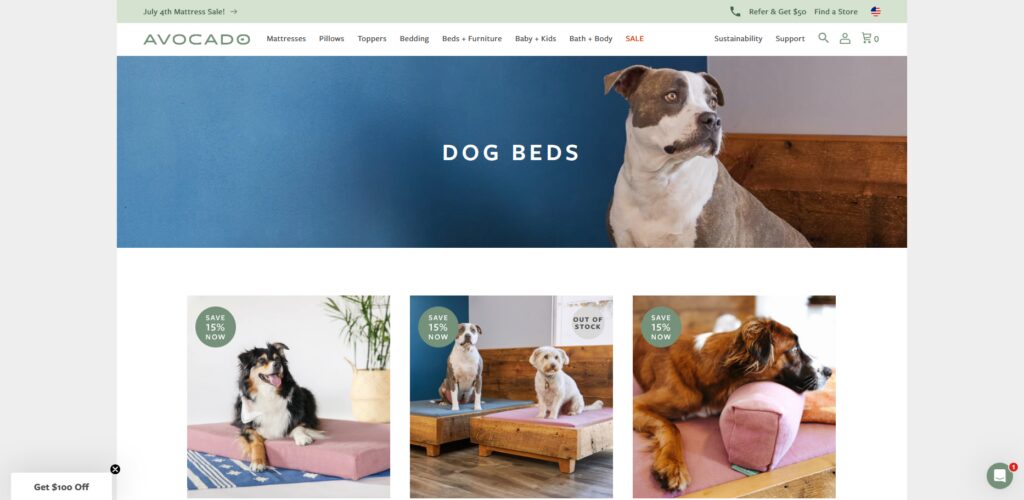 Avocado Green Mattress Pet Bed