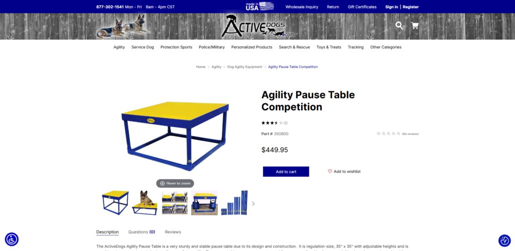 Pause Table