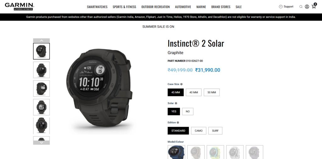 Garmin Instinct 2 Solar