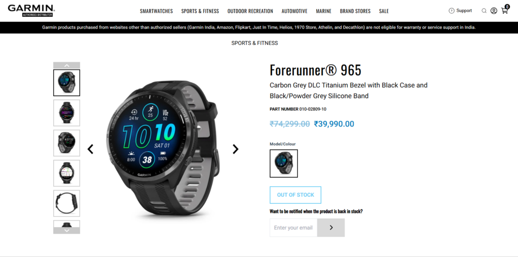 Garmin Forerunner 965