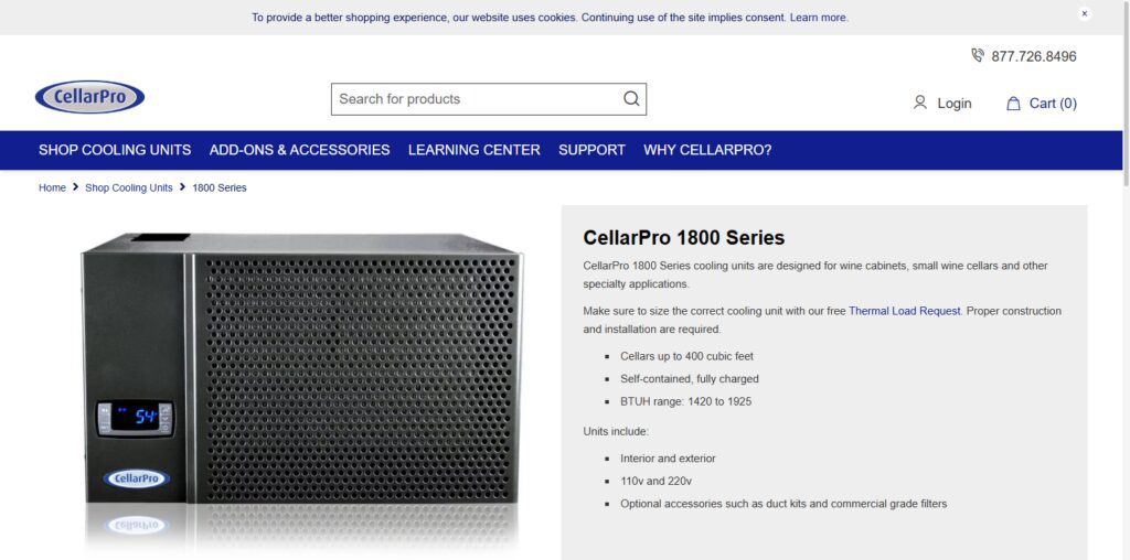 CellarPro 1800 Series