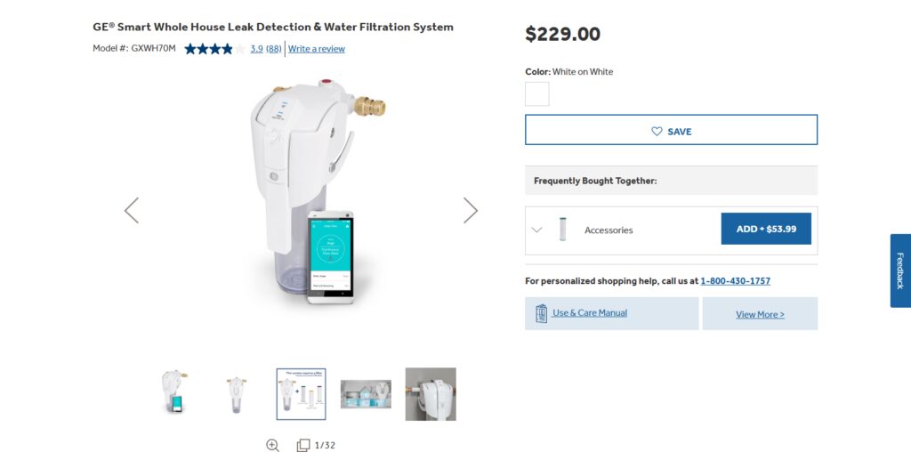 GE Smart Whole-House Filtration System
