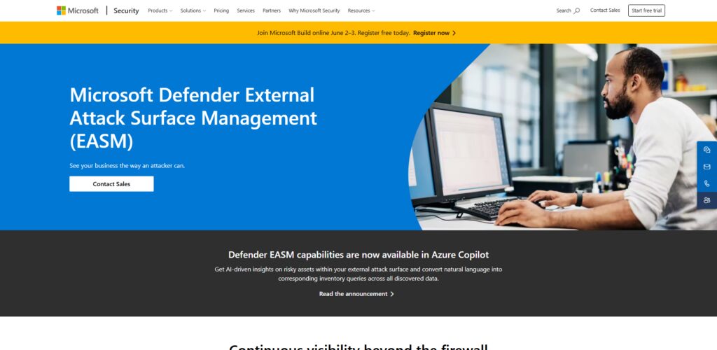 10 Best Attack Surface Management (ASM) Tools for FinTech Companies 3 Microsoft Defender External Attack Surface Management