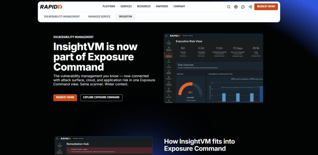 10 Best Attack Surface Management (ASM) Tools for FinTech Companies 5 Rapid7 InsightVM