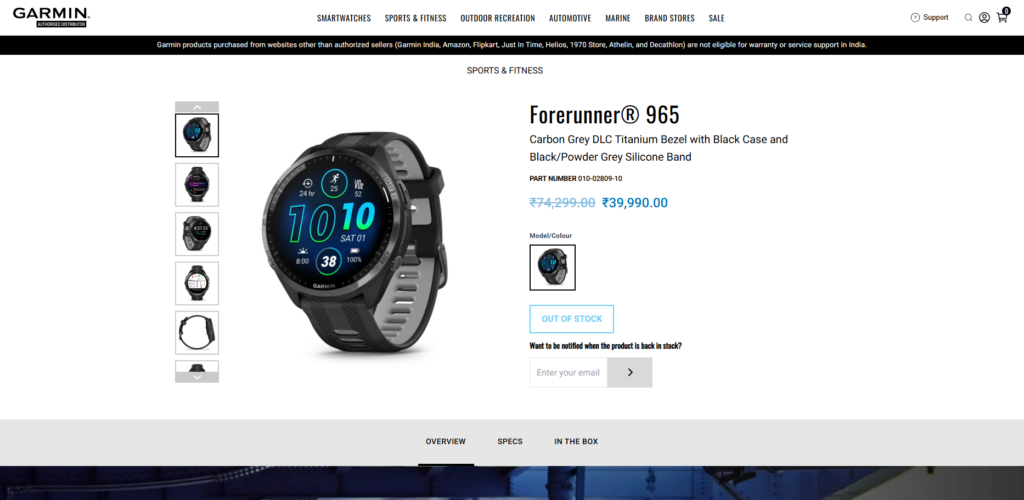 Garmin Forerunner 965