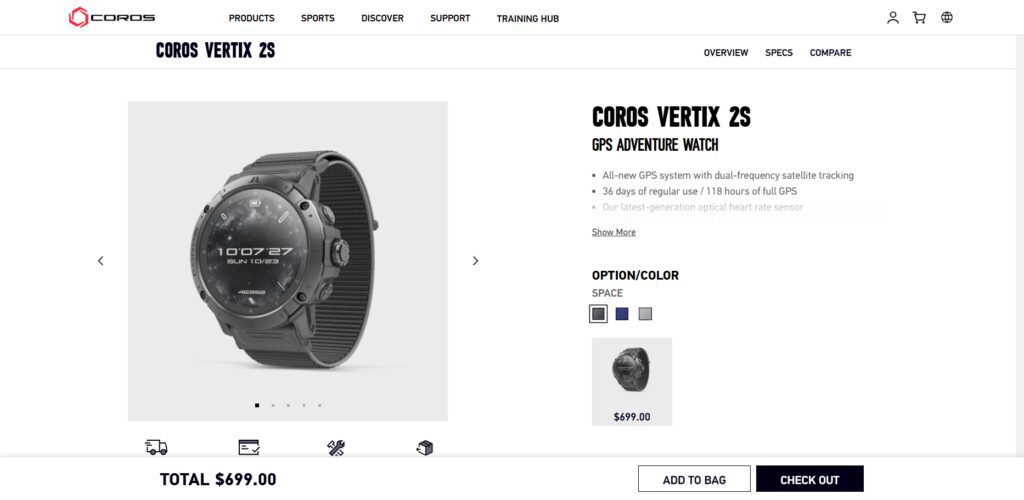 COROS Vertix 2