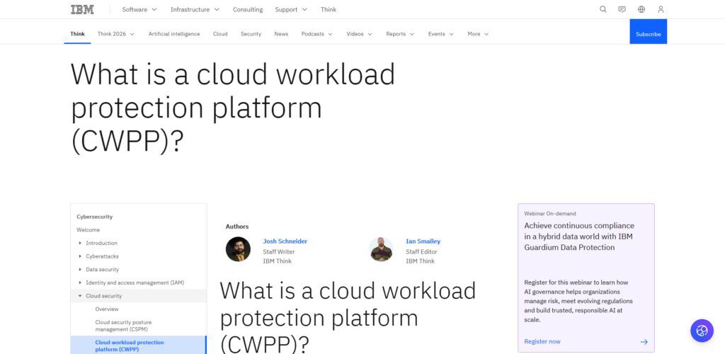 10 Best CWPP Tools for Banking Cloud Security (2026) 10 IBM Security CWPP
