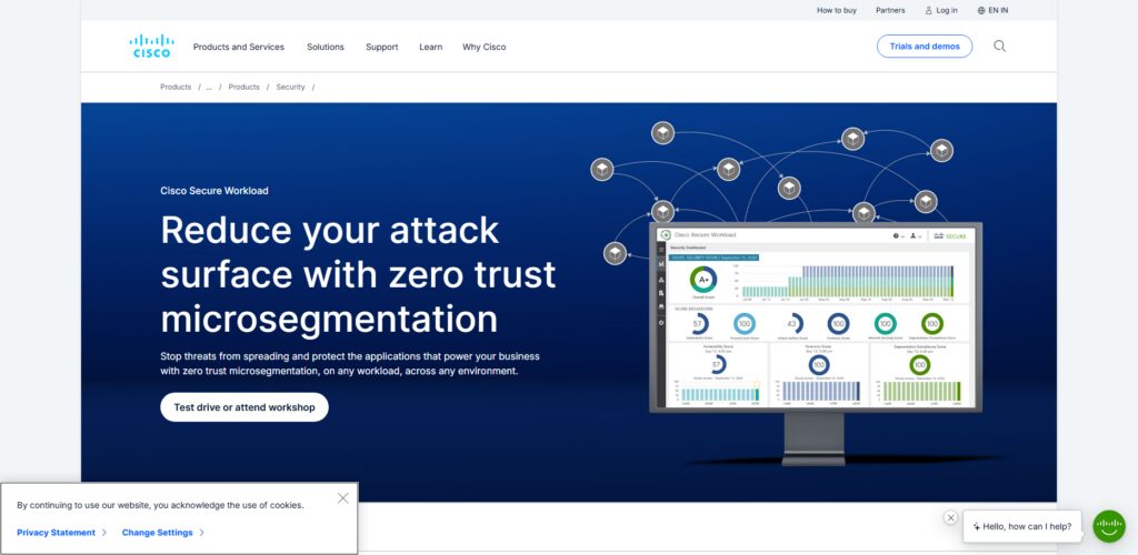10 Best CWPP Tools for Banking Cloud Security (2026) 9 Cisco Secure Workload (Tetration)