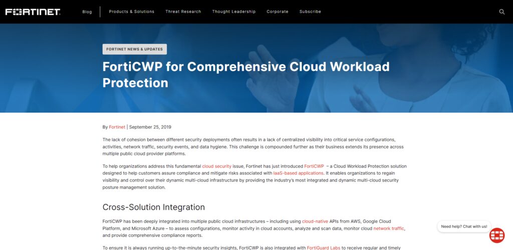 10 Best CWPP Tools for Banking Cloud Security (2026) 7 Fortinet FortiCWP
