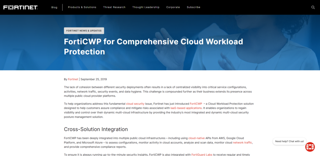 10 Best CWPP Tools for Banking Cloud Security (2026) 7 Fortinet FortiCWP