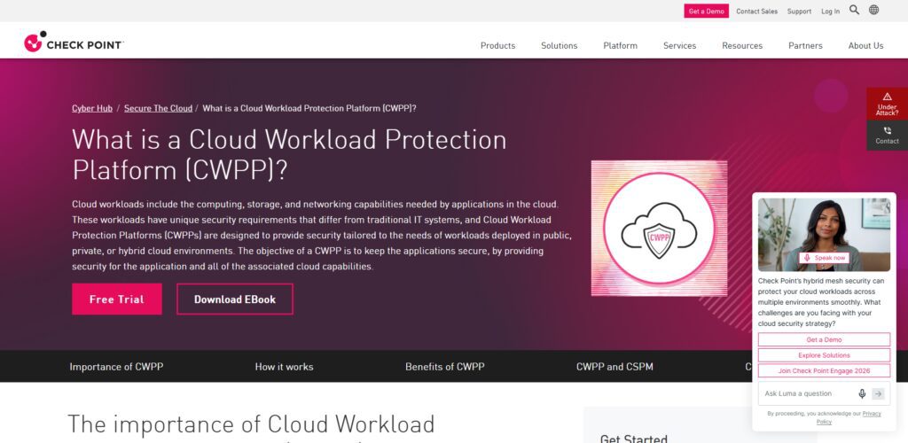 10 Best CWPP Tools for Banking Cloud Security (2026) 3 Check Point CloudGuard CWPP