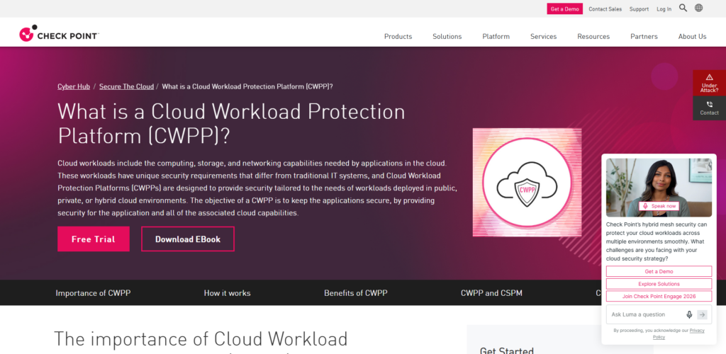 10 Best CWPP Tools for Banking Cloud Security (2026) 3 Check Point CloudGuard CWPP