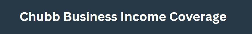 Chubb Business Income Coverage