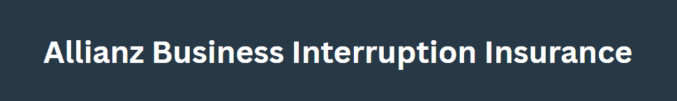 Allianz Business Interruption Insurance