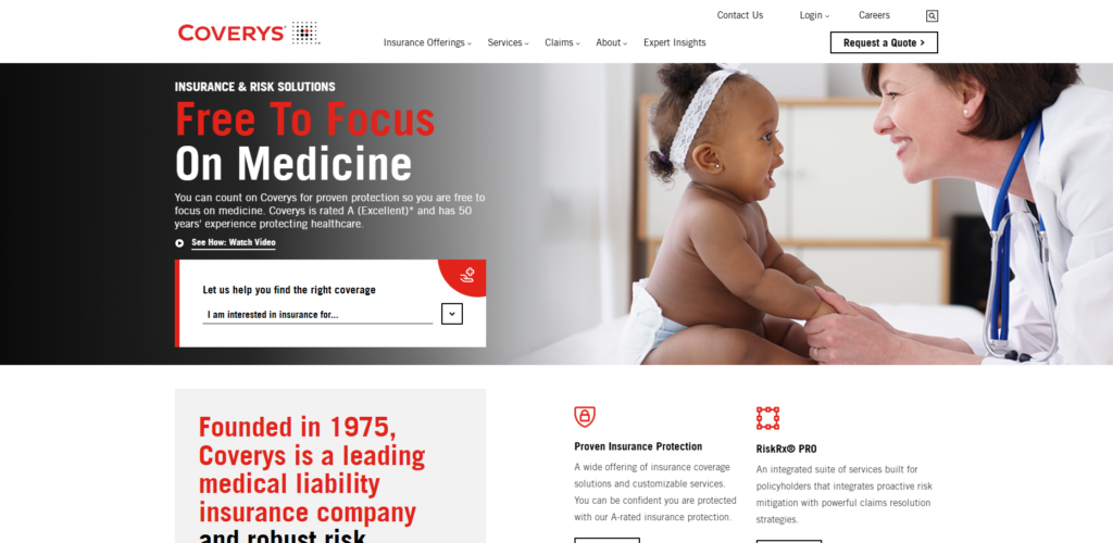 10 Best Telemedicine Liability Insurance Providers for Independent Doctors 4 Coverys