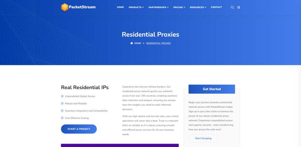 PacketStream Residential Proxies