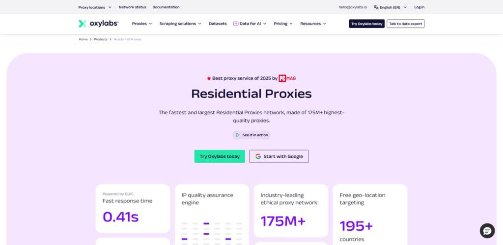 Oxylabs Residential Proxies
