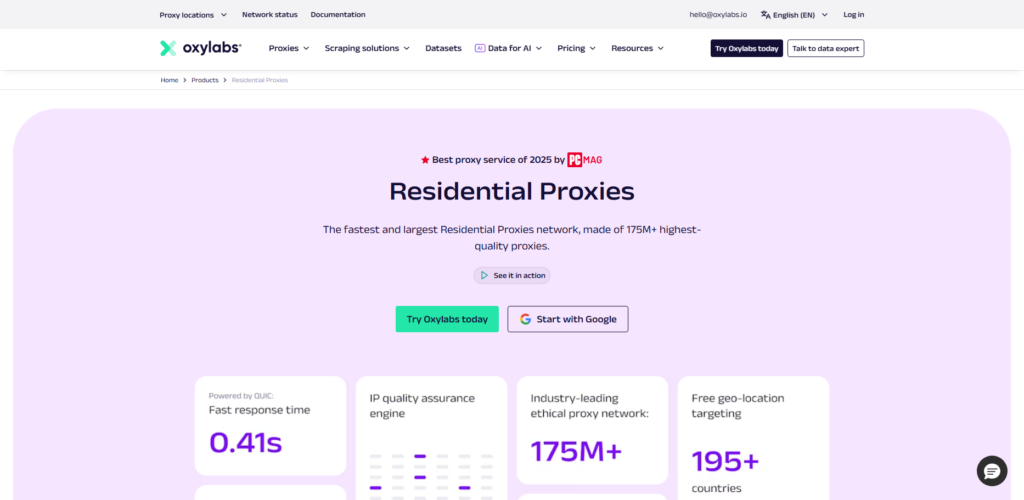 Oxylabs Residential Proxies