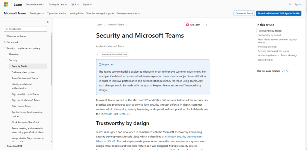 Microsoft Teams Confidential Mode