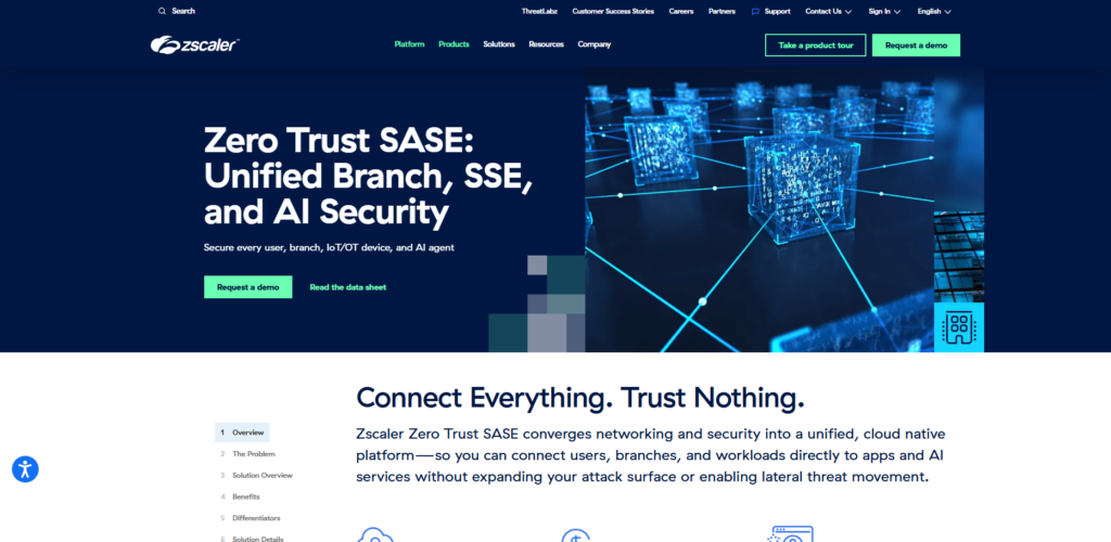 Top 10 Secure SASE Vendors for Remote Banks in 2026 4 Zscaler SASE Cloud