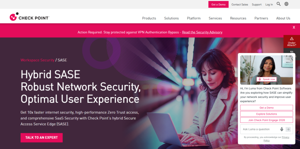 Top 10 Secure SASE Vendors for Remote Banks in 2026 6 Check Point Harmony SASE