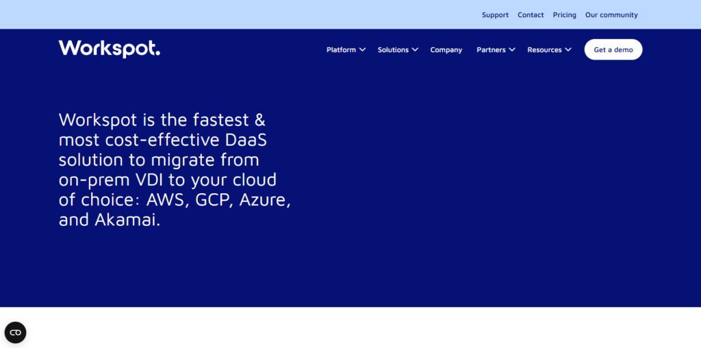 Workspot Cloud PCs