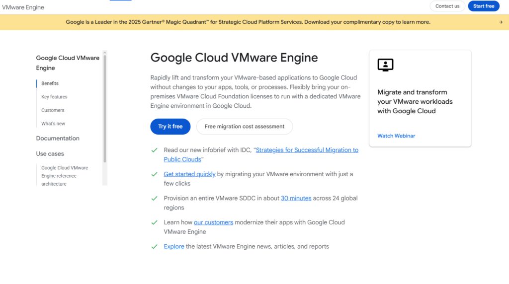 Google Cloud VMware Engine