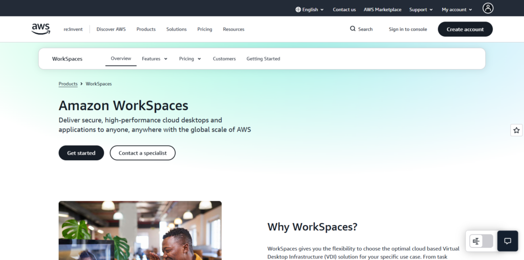 Amazon Web Services WorkSpaces
