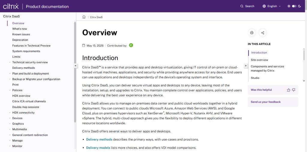  Citrix DaaS