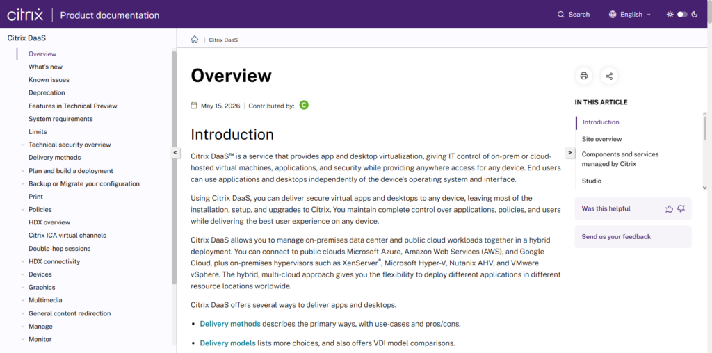  Citrix DaaS
