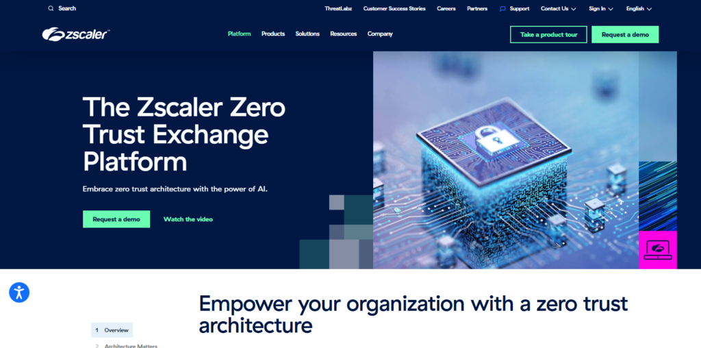 10 Best Ransomware Protection and Isolation Tools for Financial Databases 7 Zscaler Zero Trust Exchange