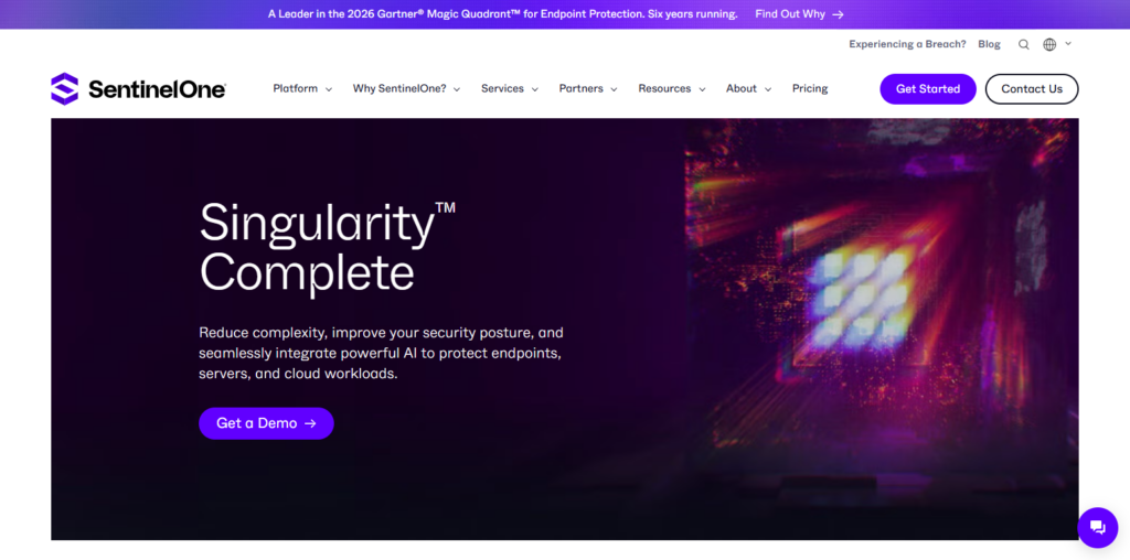 10 Best Ransomware Protection and Isolation Tools for Financial Databases 5 SentinelOne Singularity