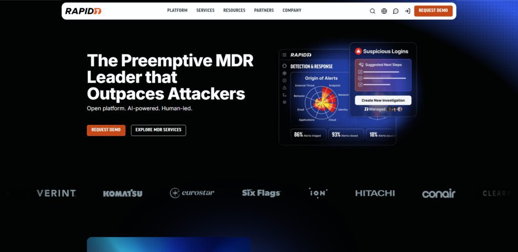 10 Best MDR Detection & Response Services for Startups 6 Rapid7