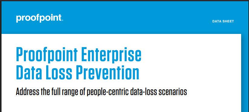 Proofpoint Enterprise DLP