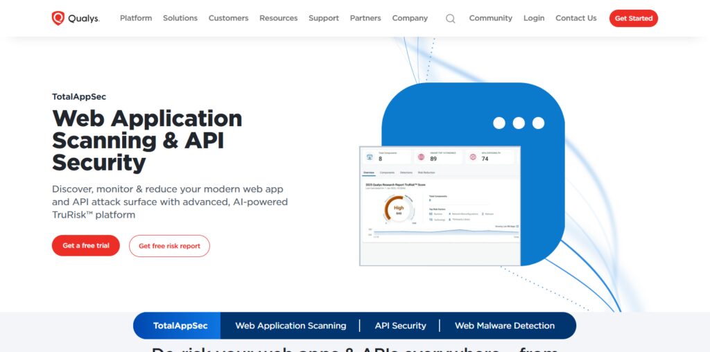 Qualys Web Application Scanning (WAS)
