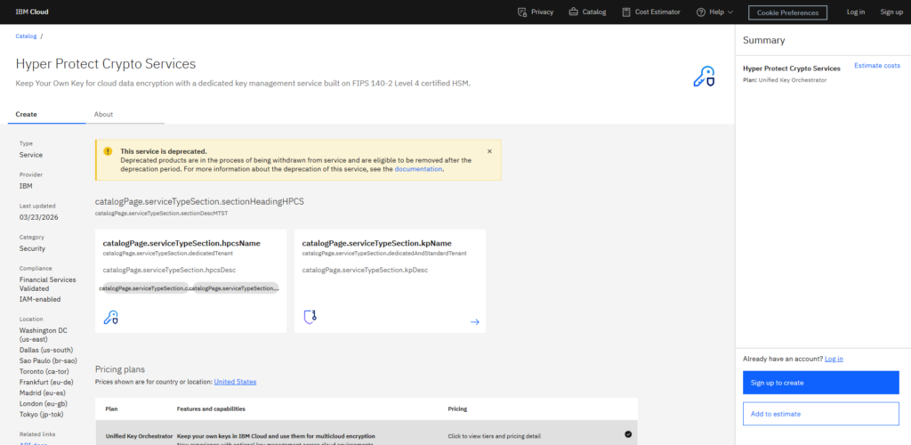 BM Cloud Hyper Protect