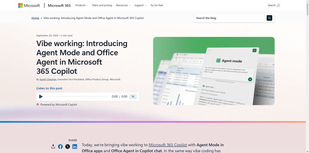 Microsoft Copilot Agent Mode