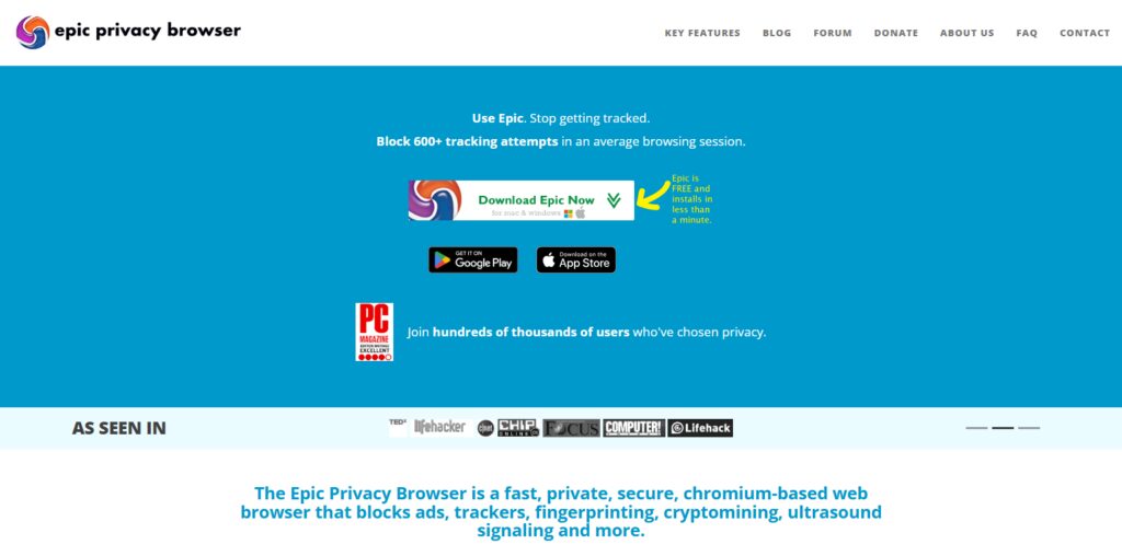 Epic Privacy Browser