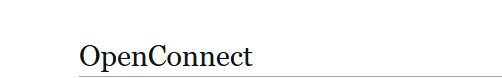 OpenConnect (SSL VPN)