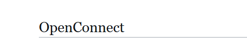  OpenConnect (SSL VPN)