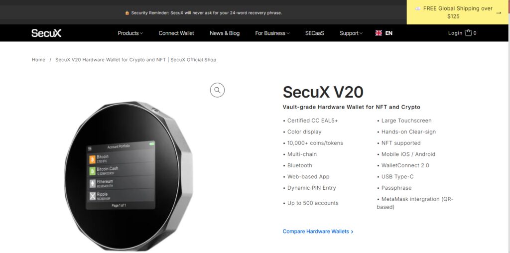 SecuX V20