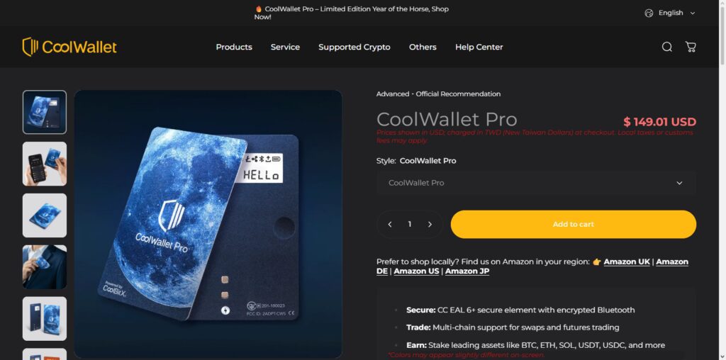 CoolWallet Pro